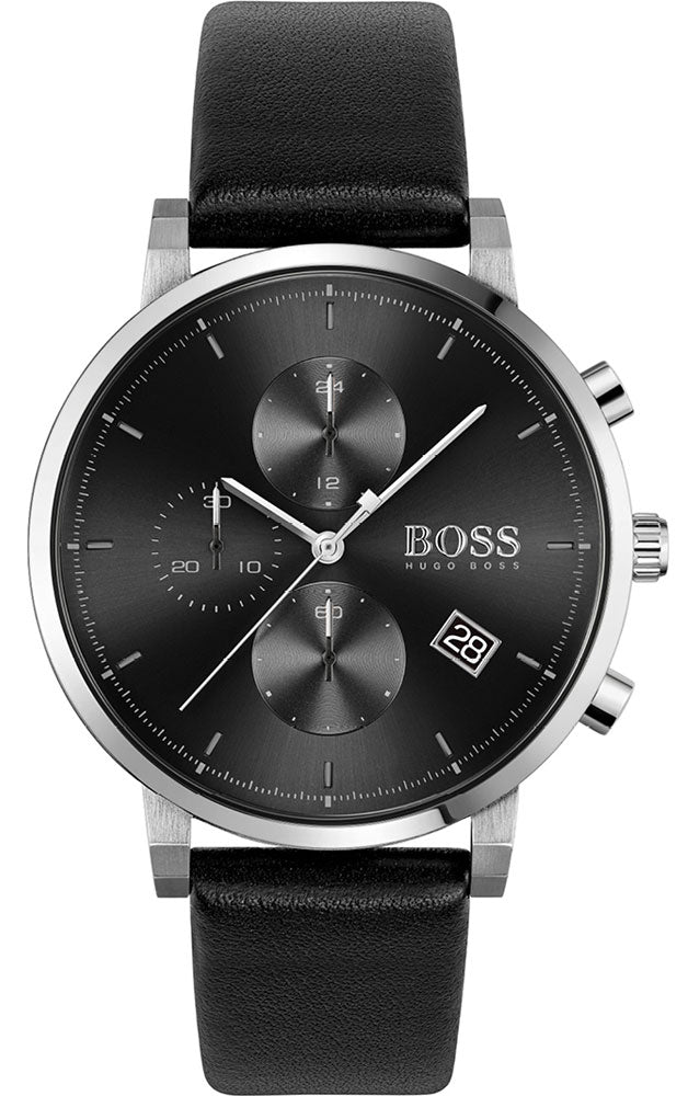 Hugo Boss Integrity Black Leather Men s Watch 1513777 Watches of