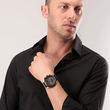Maserati Black Leather Men's Watch R8871612033 - Watches of America #4