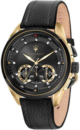 Maserati Black Leather Men's Watch  R8871612033 - Watches of America