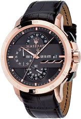 Maserati Chronograph Brown Dial Leather Men's Watch R8871619001 - Watches of America