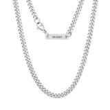 Cadena de plata cubana Big Daddy de 5 mm