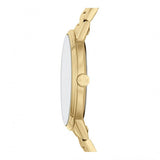 Armani Exchange Reloj para hombre de acero inoxidable en tono dorado con tres manecillas AX2707