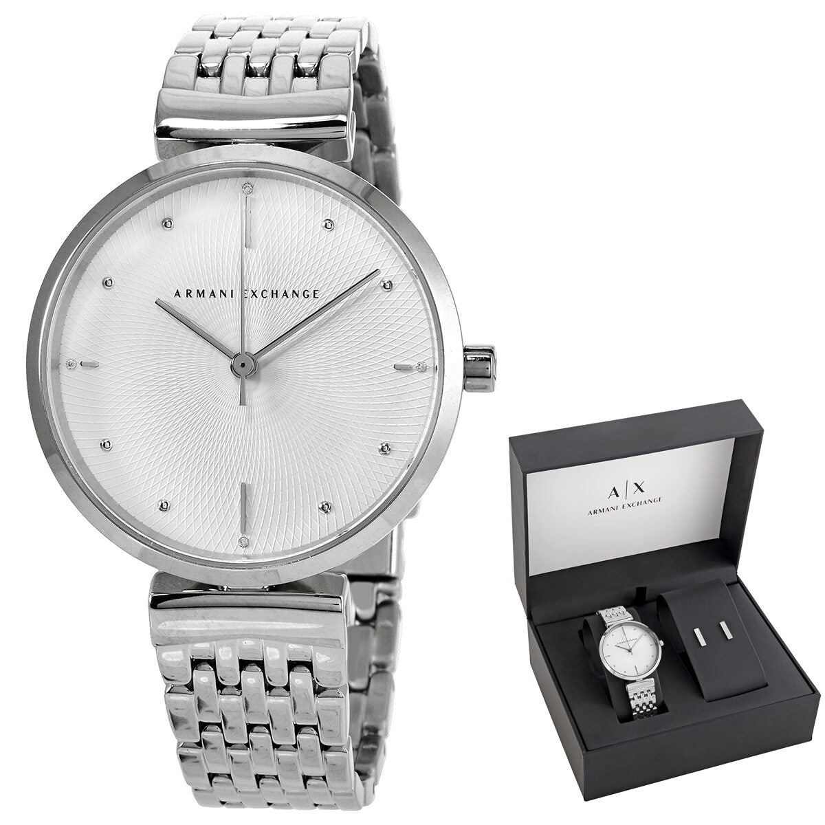 White armani hotsell exchange watch