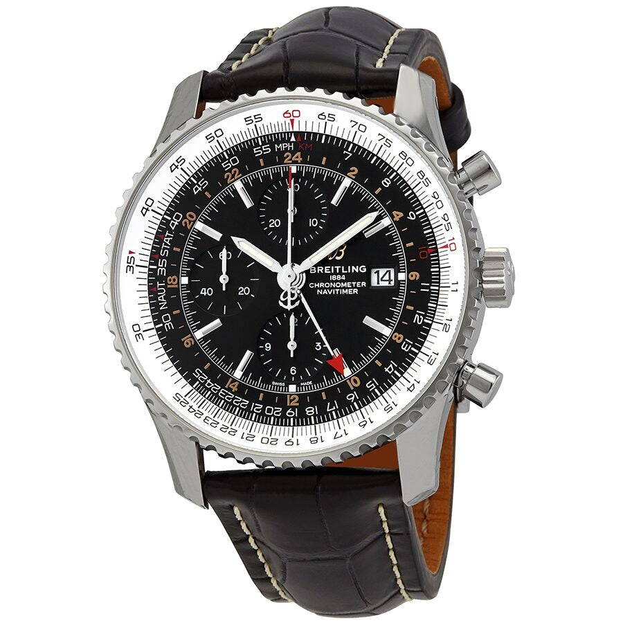Navitimer Gmt Breitling Navitimer Black Dial Men's Automatic