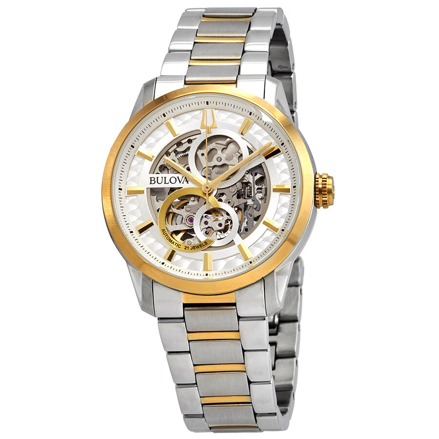 Bulova Sutton Two Tone Watch Bulova 98P183 Sutton Diamond Watch
