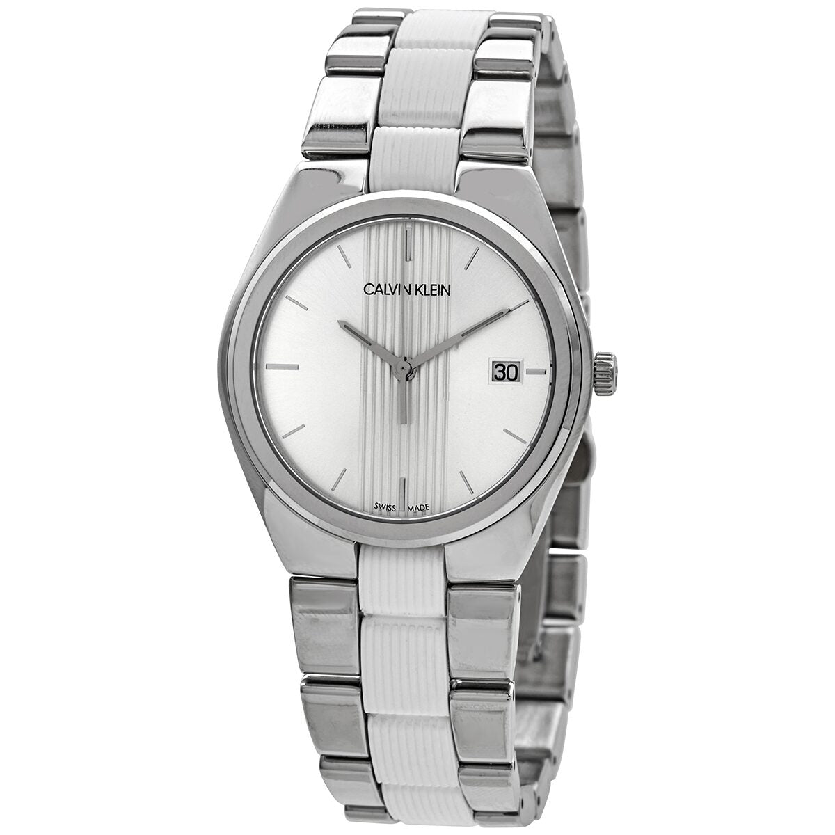 Calvin Klein Contra Quartz Silver Dial Ladies Watch K9E231K6 