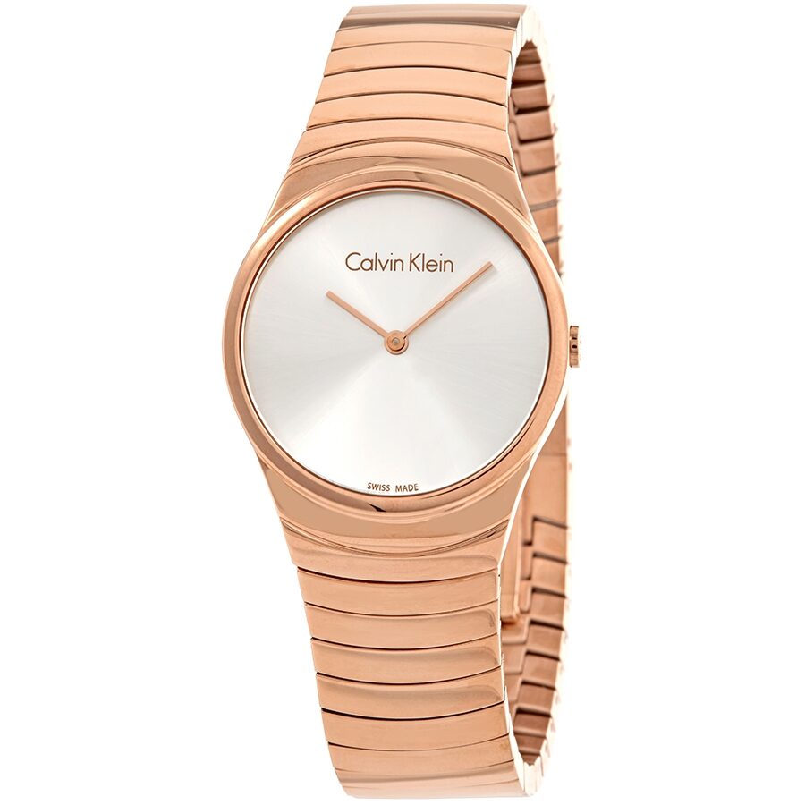 calvin klein women's watch rose gold