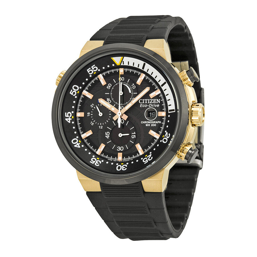 Reloj Citizen Negro Con Dorado Reloj Citizen Cuarzo Esfera Negra