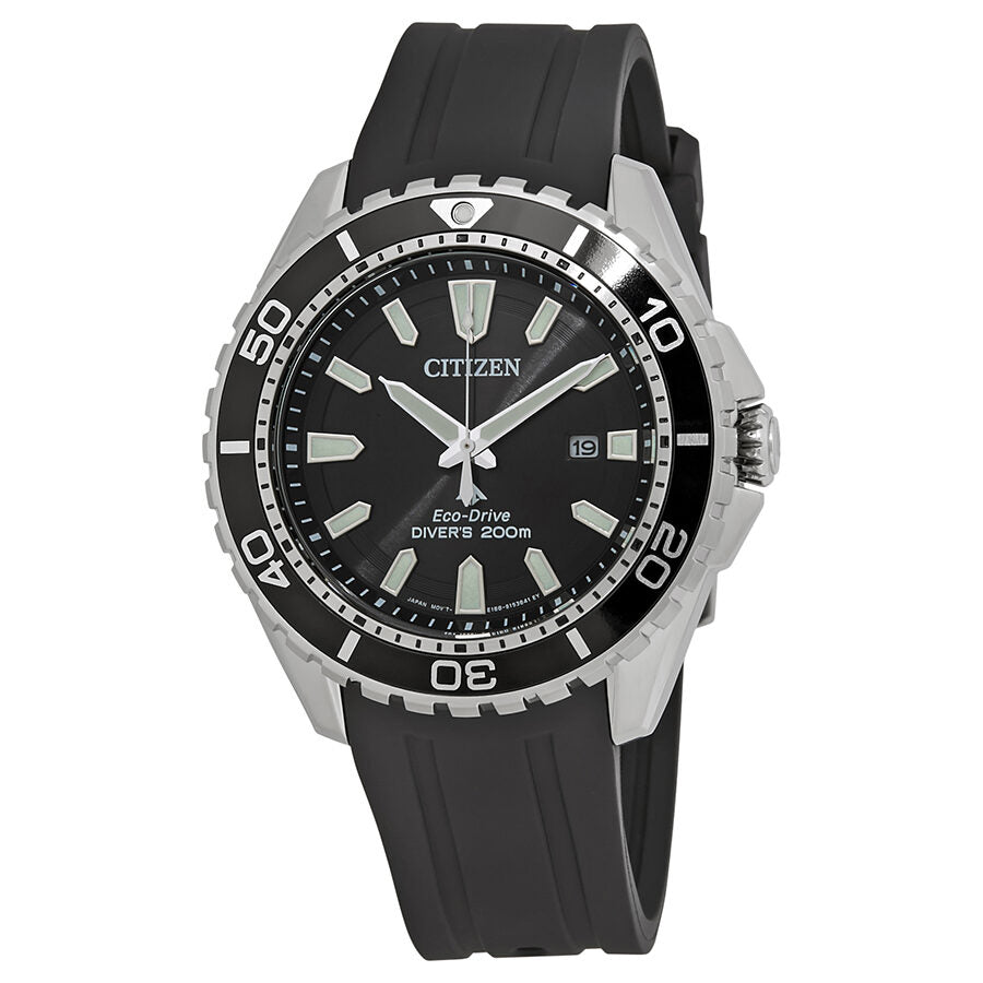 Citizen Diver Black Eco-Drive Nato Strap Screen store Guard INSTALLED!