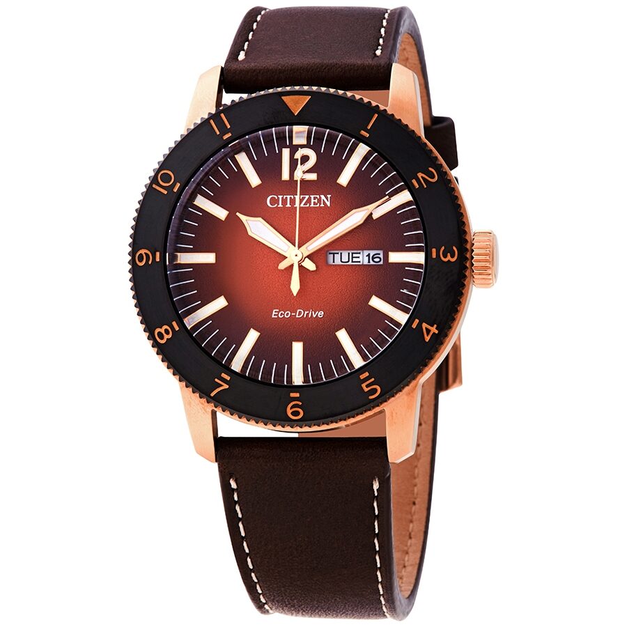 Citizen Vintage Brycen Orange Gradient Dial Eco Drivel Men s Watch AW0076 03X Watches of America
