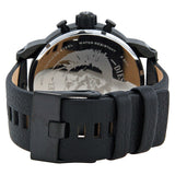 Diesel Bad Ass Chronograph Blue Dial Black Leather Men's Watch #DZ7257 - Watches of America #3