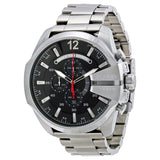 Diesel Chief Chronograph Black Dial Stainless Steel Men's Watch #DZ4308 - Watches of America