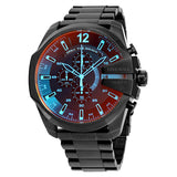 Diesel Mega Chief Black Ion-plated Stainless Steel Men's Watch #DZ4318 - Watches of America