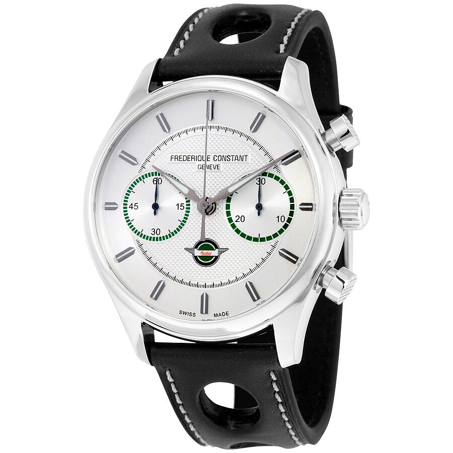 Frederique Constant Vintage Rally Healey Chronograph Automatic Silver Dial Men s Watch FC 397HS5B6 Watches of America