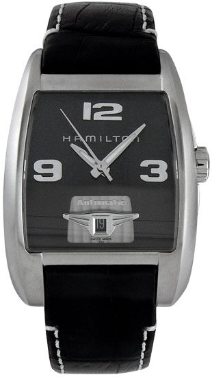 Hamilton Brooke XL Steel Black Men's Watch H33515733 – Watches of America