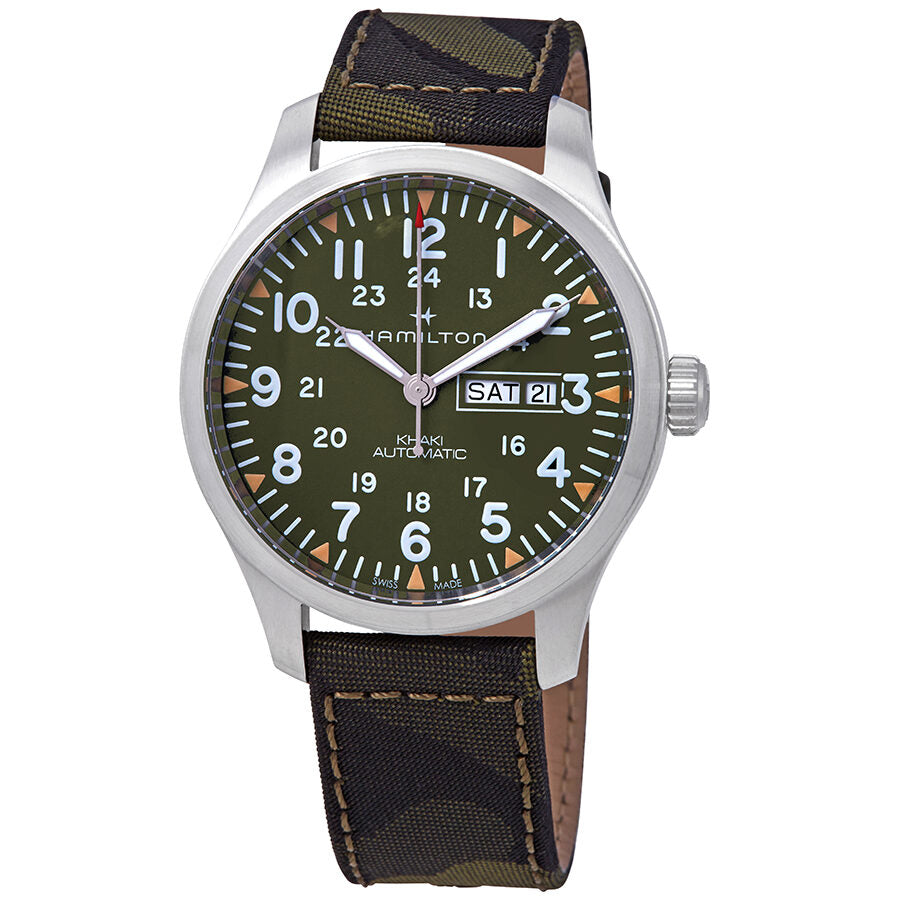 Hamilton Khaki Field Automatic Green Dial Men s Watch H70535061 Watches of America