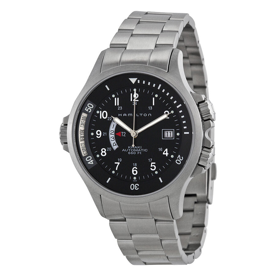 Hamilton khaki navy gmt automatic best sale