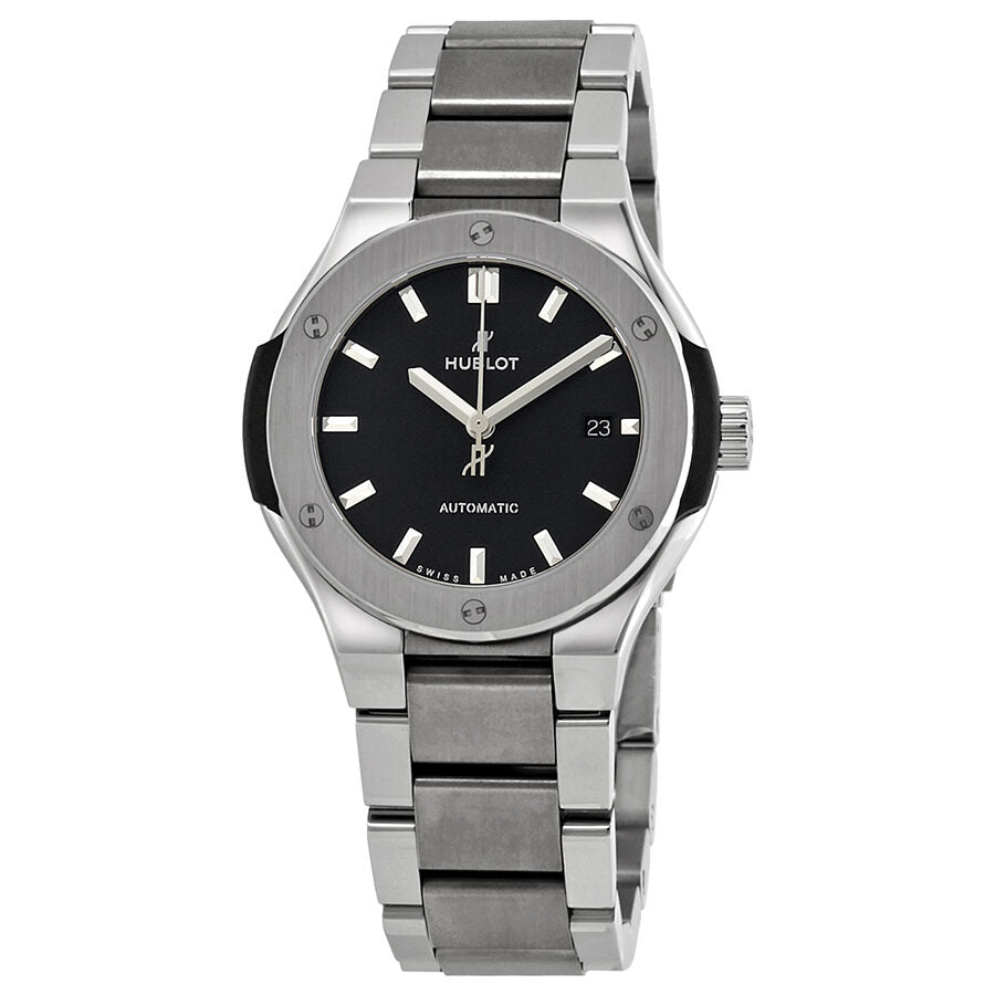 Hublot Classic Fusion Matte Black Dial Automatic Titanium Ladies