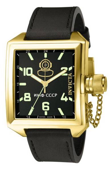 Invicta Men s Signature Collection Russian Diver GMT 18kt Gold plated Watches of America