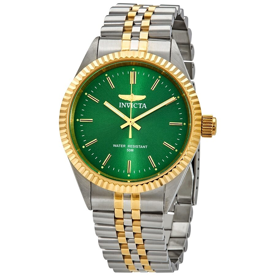 Invicta Specialty Green Dial Two tone Men s Watch 29379 Watches of America