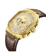 JBW Orion Diamond Gold Dial Brown Leather Ladies Watch #J6342B - Watches of America #2