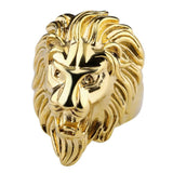 Anillo de oro con corazón de león Big Daddy