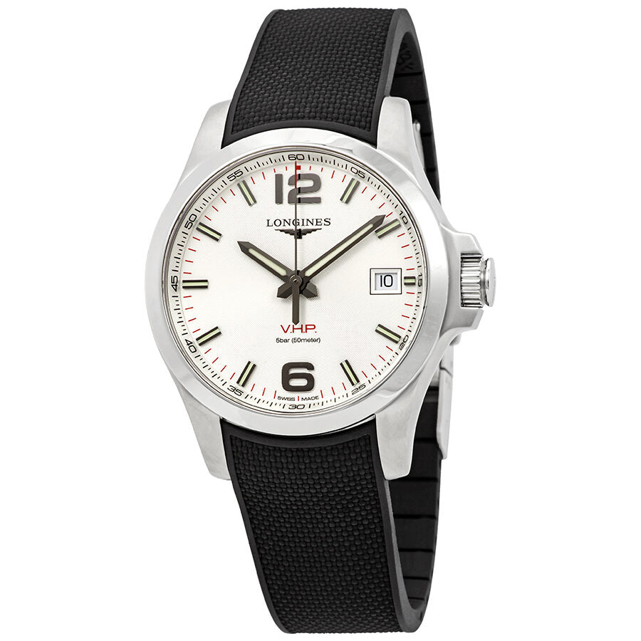 Longines Conquest V.H.P. White Dial Men s Watch L37164769 L3.716.4.76.9 Watches of America