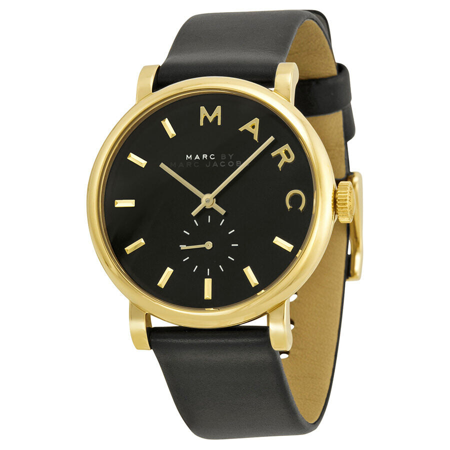 Marc By Marc Jacobs Baker Black Dial Leather Ladies Watch MBM1269 Watches of America