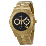 Marc by Marc Jacobs Blade Black Dial Gold Tone Ladies Watch MBM3309 - Watches of America