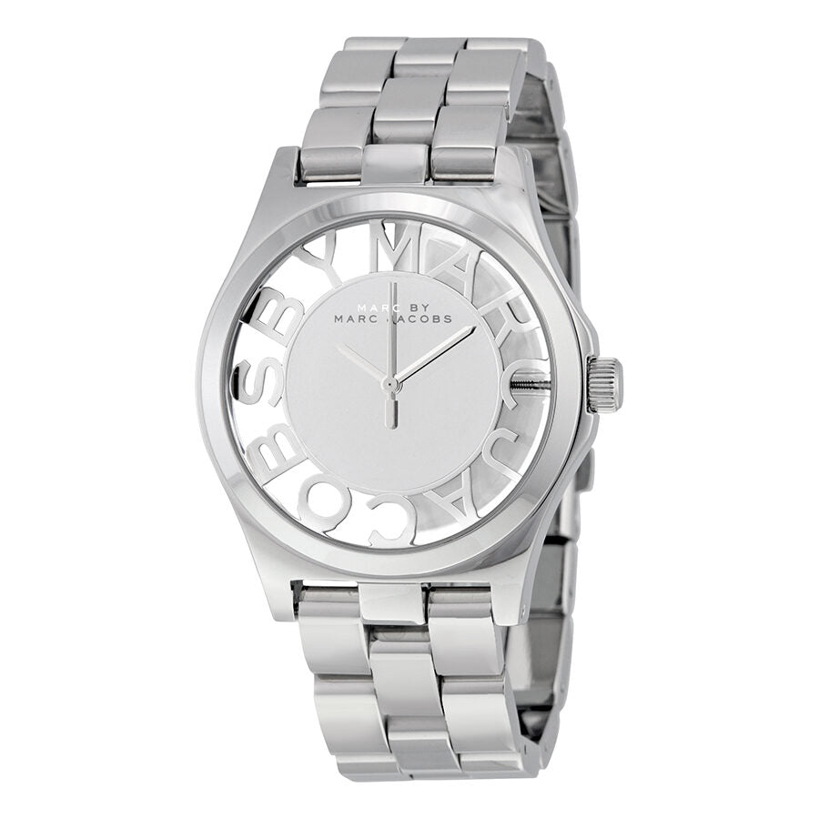 Marc by Marc Jacobs Henry Skeleton Silver Dial Stainless Steel