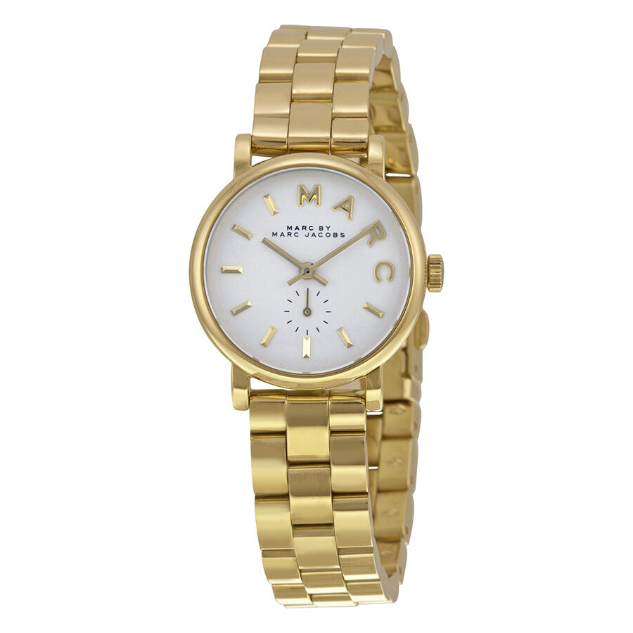 Marc Jacobs White And store Gold Watch MBM 2526