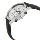 Maserati Ricordo Silver Dial Black Leather Men's Watch R8871633001 - Watches of America #2