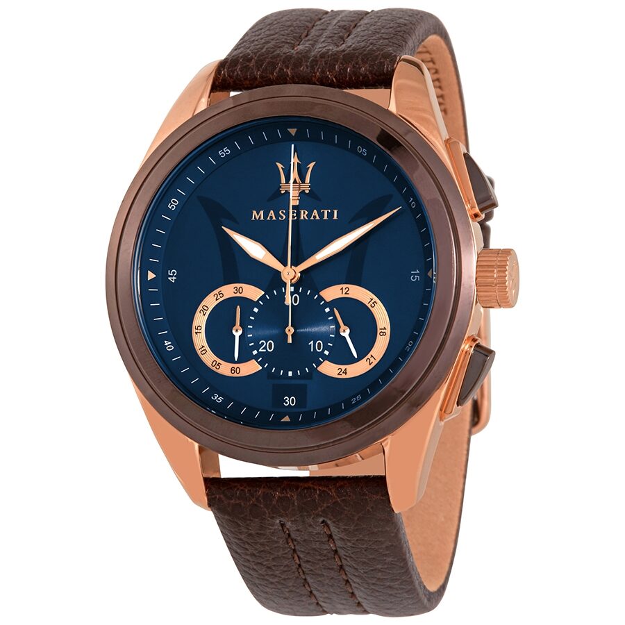 R8871612024 Traguardo Blue Watches Dial Chronograph Maserati America – Men\'s of Watch