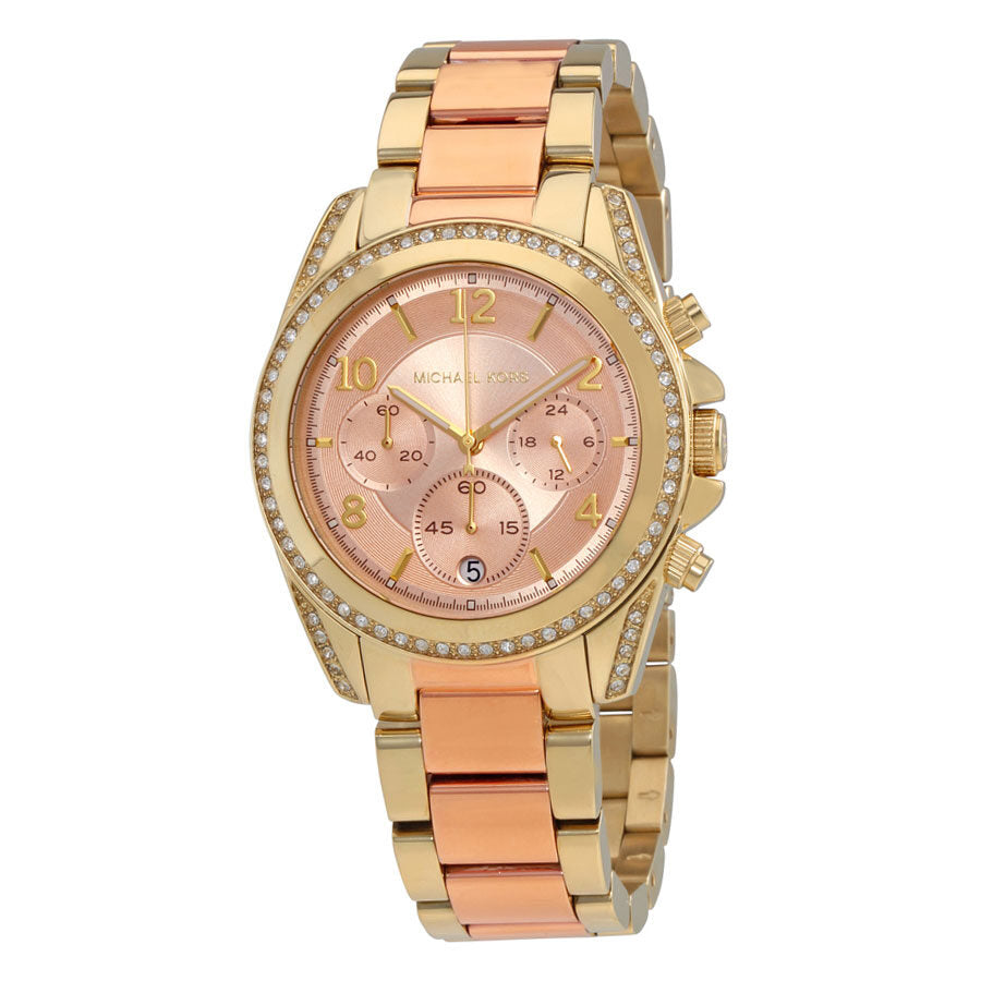 Michael Kors Blair Chronograph Rose Dial Ladies Watch MK6316