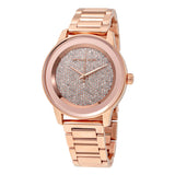 Michael Kors Kinley Pave Rose Dial Ladies Watch #MK6210 - Watches of America