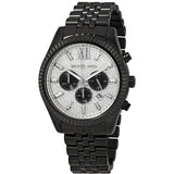 Michael Kors Lexington Chronograph Silver Crystal Pave Dial Men's Watch MK8605 - Watches of America