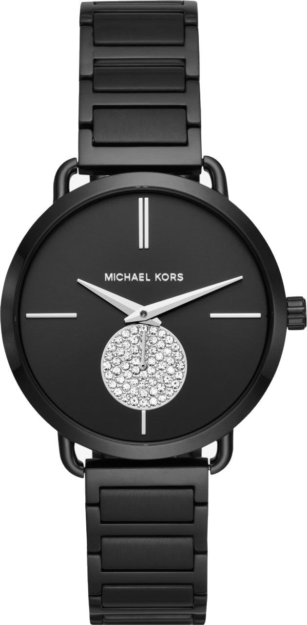 Michael Kors Portia Reloj de mujer con esfera negra MK3758 Watches of America