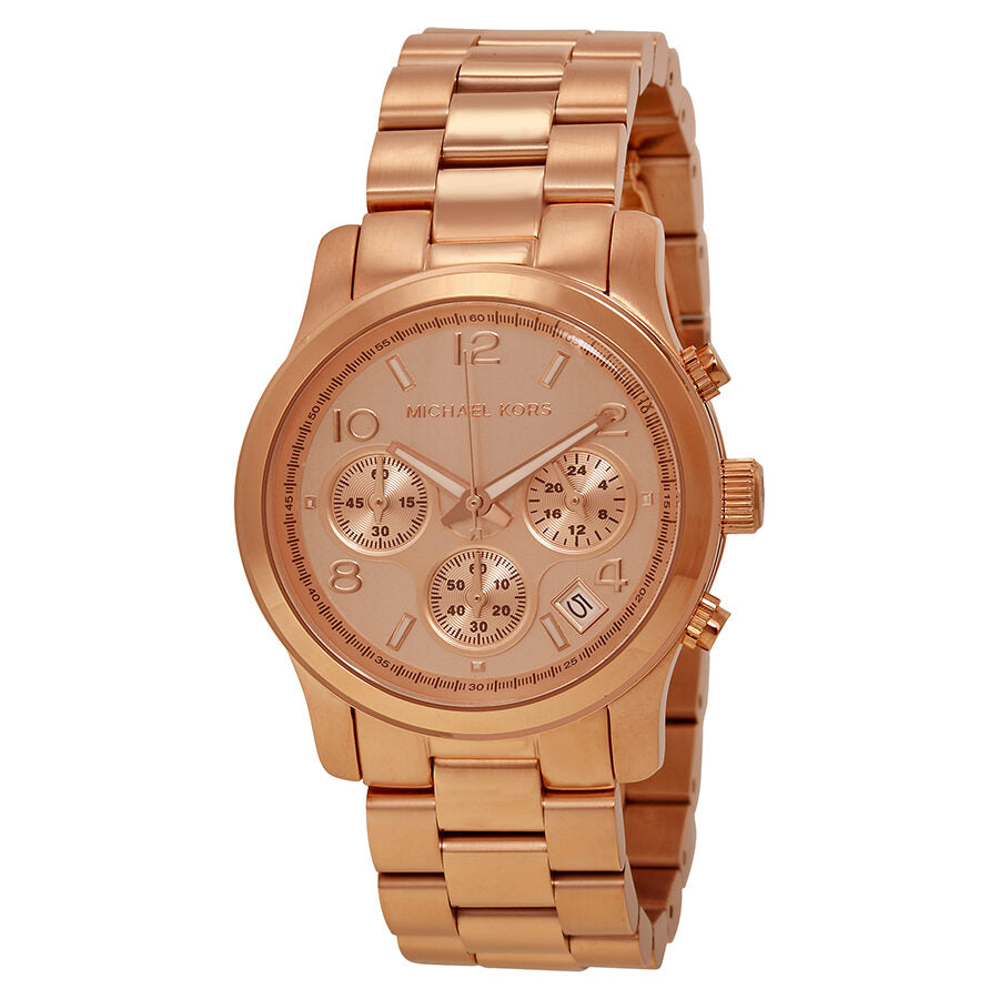 Michael Kors Runway Chronograph Gold Dial Ladies Watch MK5128 Watches of America