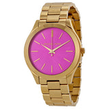 Michael Kors Runway Pink Dial Ladies Watch #MK3264 - Watches of America