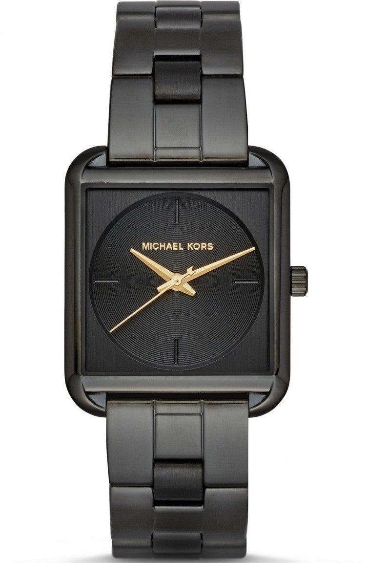 Michael kors black square watch cheap