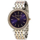 Michael Kors Two Tone Darci Purple Dial Women's Watch MK3353 - Watches of America