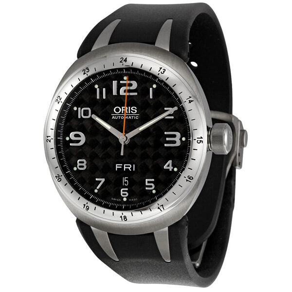 Oris TT3 Day Date Titanium Black Rubber Men s Automatic Watch 635 7588 7069RS Watches of America