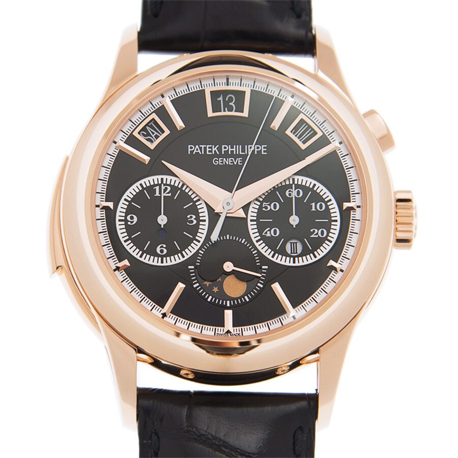 Patek Philippe Grand Complications Perpetual Cronografo Automatico Esfera Negra Reloj Unisex 5208R 001 Watches of America