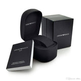 Emporio Armani Reloj cronógrafo de cuarzo con esfera gris para hombre AR11077