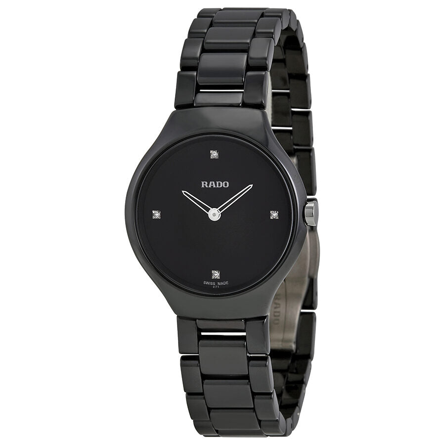 Rado watch women's black sale