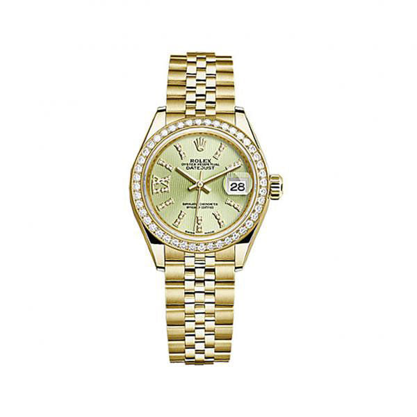 Reloj Rolex Lady Datejust Linden Green Diamond Dial Jubilee 279138LGNSRDJ Watches of America