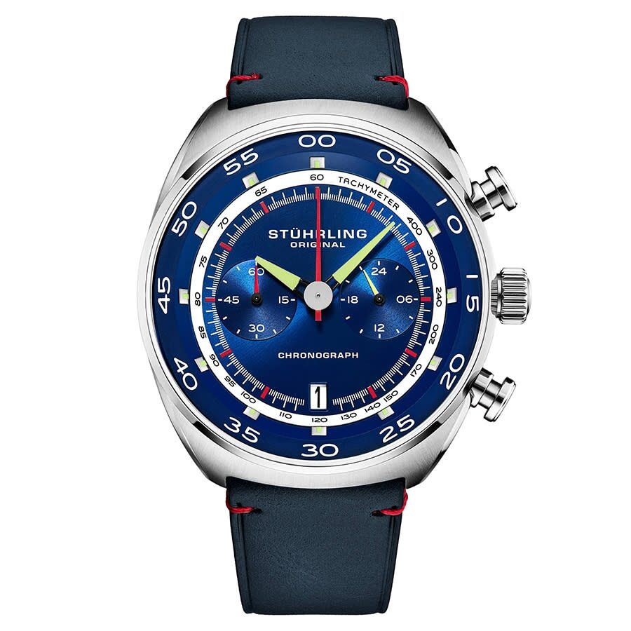 Reloj Stuhrling Original Monaco Cuarzo Esfera Azul Hombre M13563