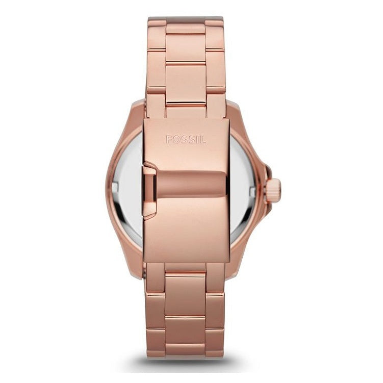 Reloj Fossil Cecile multifunción con esfera rosa para mujer AM4483