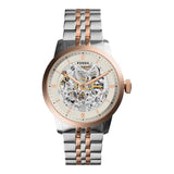 Fossil Townsman  Automatic Beige Skeleton Dial Men's Watch ME3075