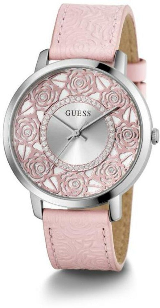 Reloj Mujer Guess Dahlia Esfera Plateada Rosa GW0529L1